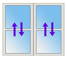 2 Double or Single Hung Window